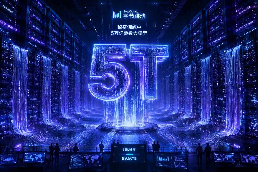 字节跳动训练5万亿参数大模型，超大型AI数据中心GPU服务器集群