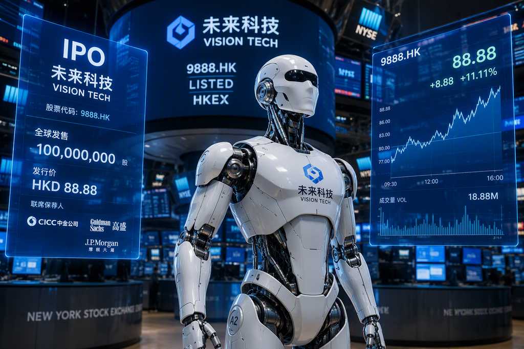 宇树科技IPO人形机器人第一股，人形机器人在证券交易所概念图