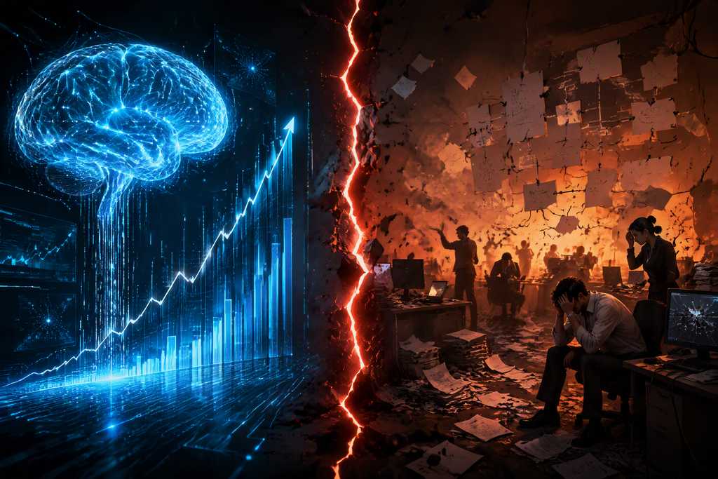 AI落地困境能力组织剪刀差