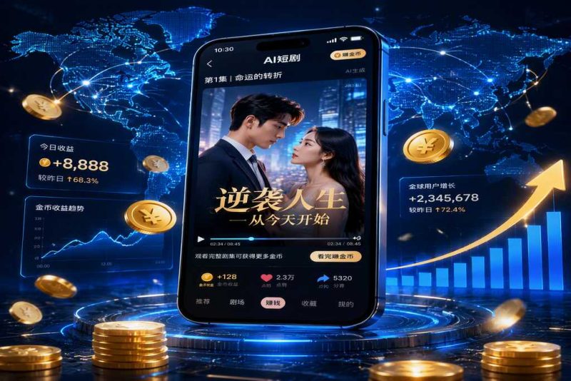 营收53亿利润暴增227%：昆仑万维AI短剧月流水6500万美元，90%内容由AI生成-AI智能库